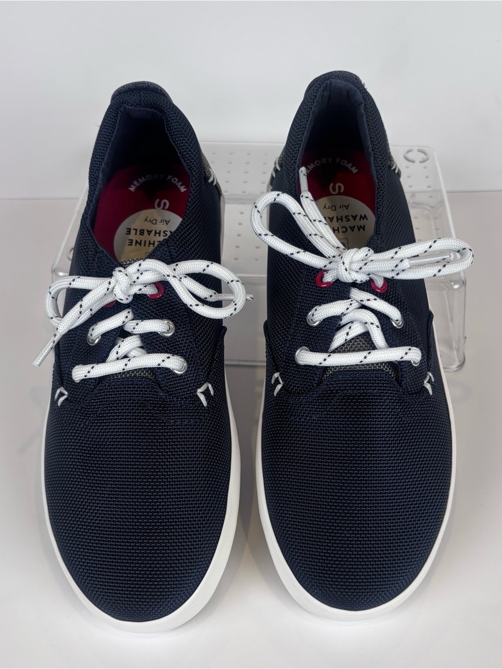 Sperry Bodie Kids Navy Blue Mesh Washable Sneakers Size 2M Memory Foam